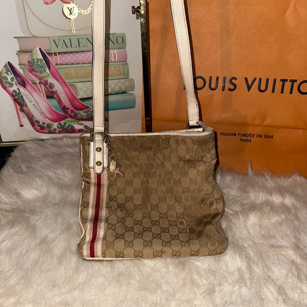 Gucci Brown Monogram Crossbody Bag